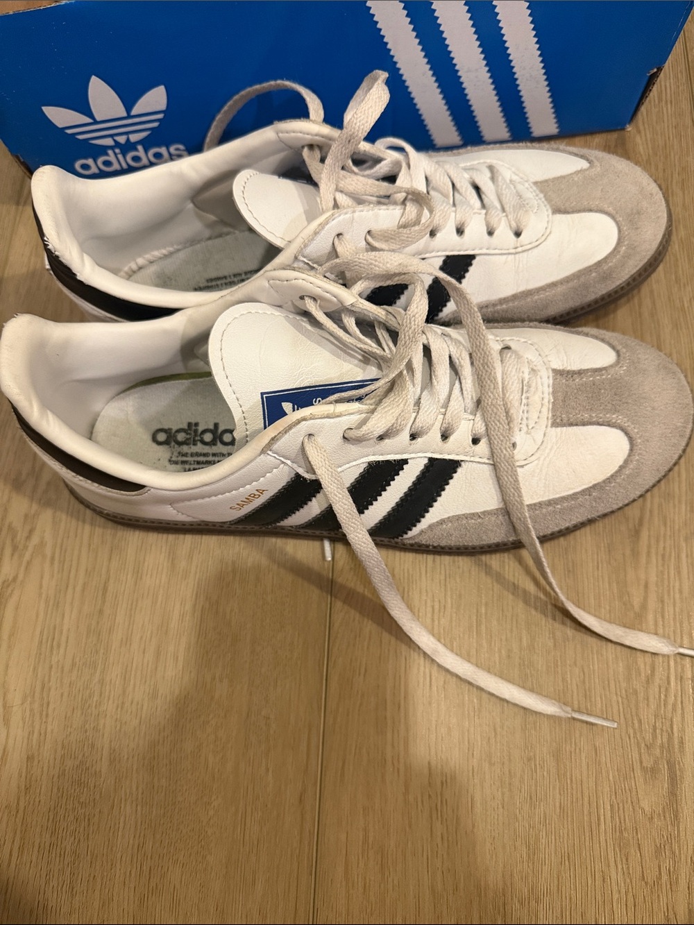 adidas Samba Men’s White, Gray & Black Sneakers